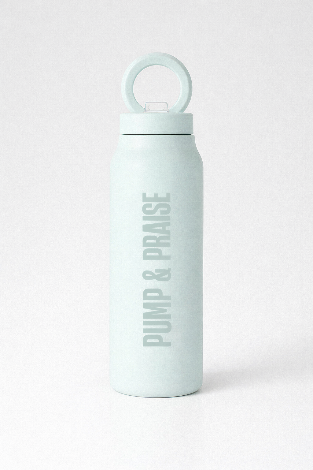 PUMP & PRAISE BLUSH PINK MAGNETIC LID STAINLESS STEEL BOTTLE